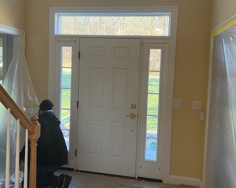 Door leaks air